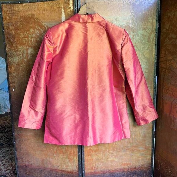 Vintage 100% silk blazer - Picture 3 of 4